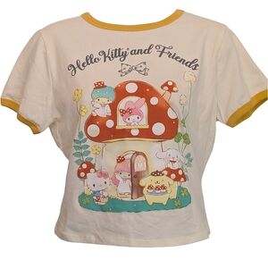 Hello Kitty and friend ringer t-shirt medium